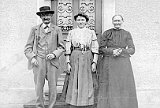Grandma and Grandpa Escher and Aunt Marie.  Alois and Marie Escher and Marie Billig.  These were Fritz Escher's paternal grandparents and aunt.